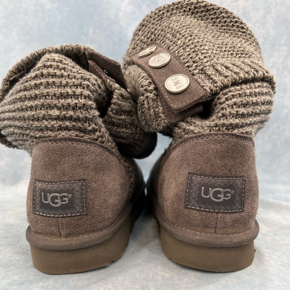 Ugg Cardy Charcoal Sweater Boot 10 - Picture 9 of 12